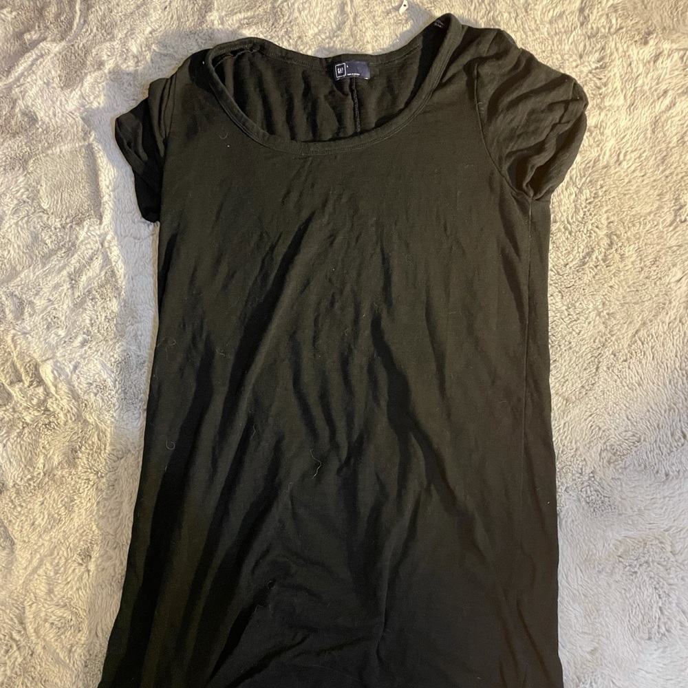 Stretchy, black T-Shirt Dress